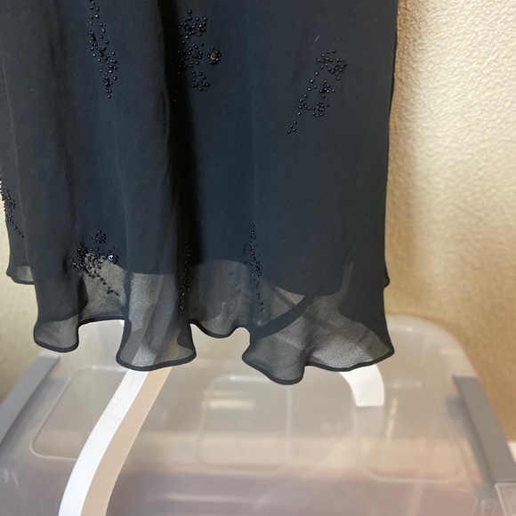 Jones New York 100% silk dress black size 8 - Picture 3 of 6